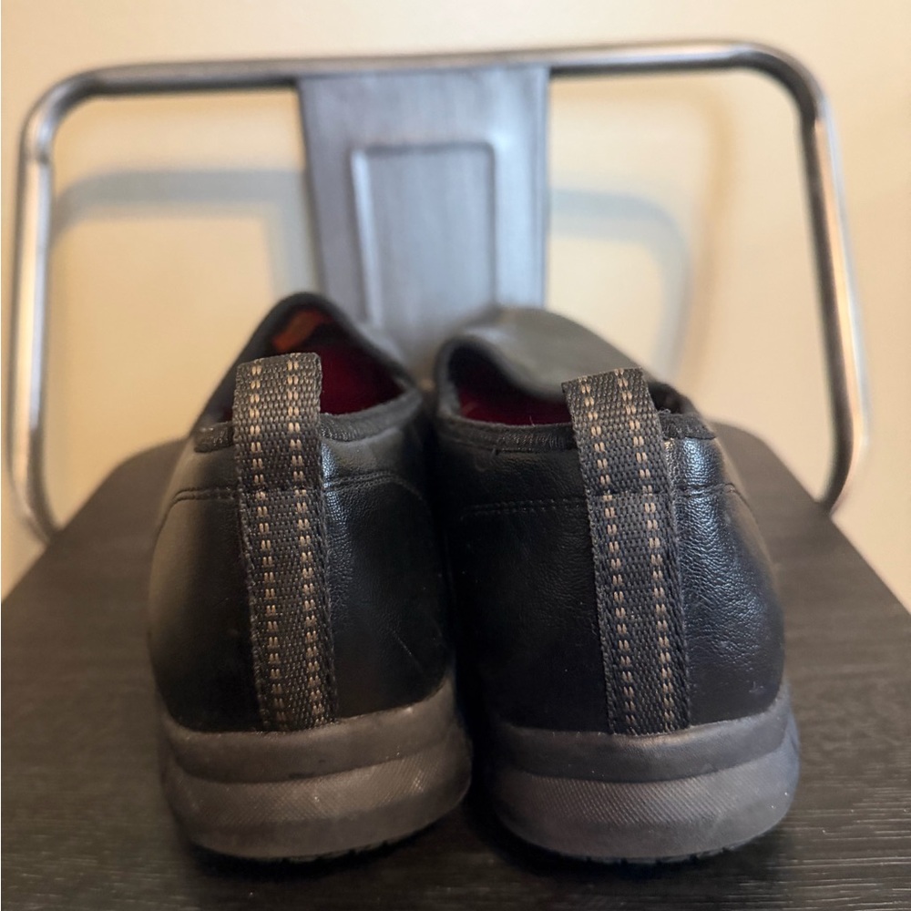 Skechers Work Black Slip Resistant Shoes Memory Foam Relaxed Fit - Picture 10 of 16